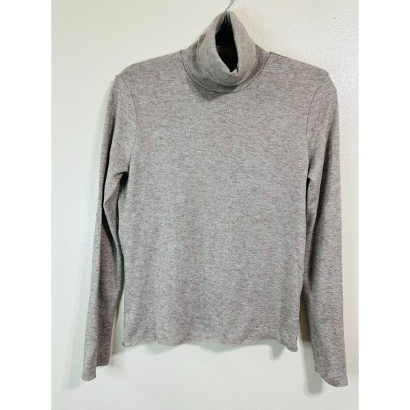Zara Tan Stretchy Turtleneck Sweater, Size M - Picture 1 of 3